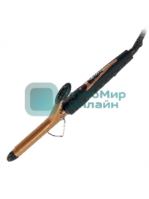 Щипцы для завивки волос DELTA LUX DL-0630 черный/бронзовый, 19 мм, 180 °C, 1 режим