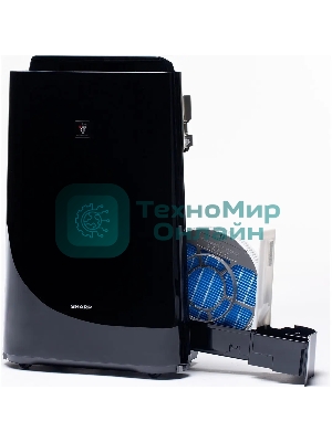 Климатический комплекс Sharp KCD41RB черный, 26 м², 2.5 л, HEPA-фильтр, ионизация Plasmacluster, гигростат