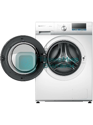 Стиральная машина Sharp ES-FSI1012DLZ-W белый, загрузка фронтальная 10 кг, 1200 об/мин, класс A+++
