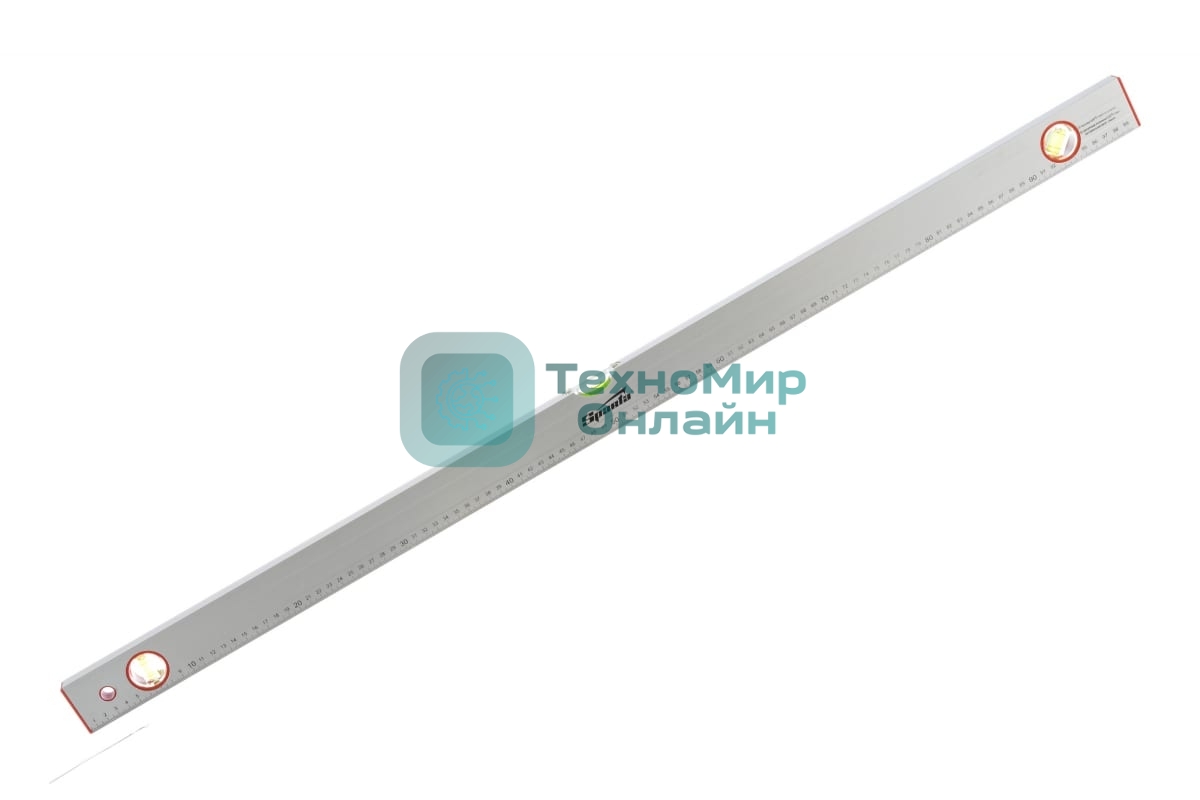 Уровень алюминиевый Sparta 1000 мм, 3 глазка, линейка