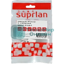 Коннектор Suprlan 10-0218-1, UTP cat.5e RJ45, с защитным колпачком, серый
