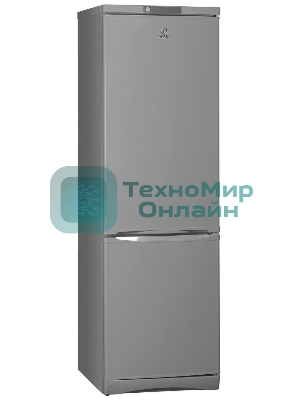 Холодильник Indesit ES 18 GA серебристый двухкамерный 233/85л морозилка снизу