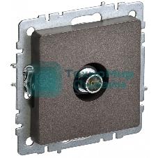 Розетка телевизионная оконечная IEK BRITE РТВ11-0-БрТБ темная бронза