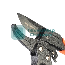 Секатор контактный PATRIOT PBP 205 R, наковаленка, храповый механизм, 205 мм