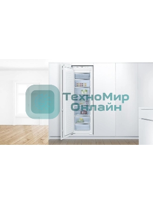 Встраиваемый морозильный шкаф Bosch GIN81AEF0U, белый, 212л, 5 ящиков