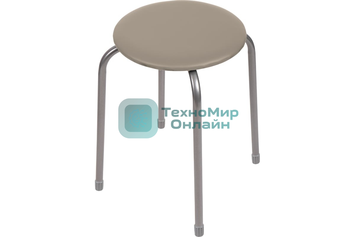 Табурет NIKA Эконом ТЭ2/Б бежевый, кругл.