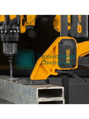 Струбцина Denzel F-образная, быстрозажимная, 600 х 80 мм, усиленный нейлоновый корпус