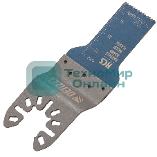 Насадка для МФИ Denzel режущая пазовая прямая, HCS, по дереву, 20 х 1,4 мм, мелкий зуб