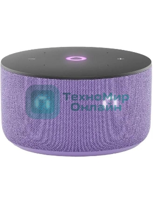 Умная колонка Яндекс Станция Мини 3, 12Вт, компактная, 1 динамик, часы, управление умным домом, Wi-Fi, Bluetooth 5.0, Алиса, лиловый