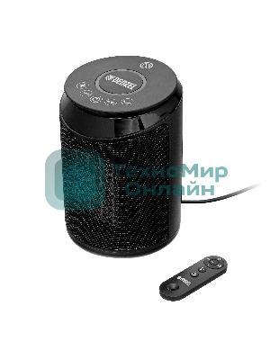 Тепловентилятор керамический Denzel DTFC-2000X, 1000/2000 Вт, 20 м2, 3 режима, пульт, Wi-Fi, термостат