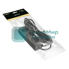 Удлинитель ExeGate ECE-3-3B (EX285804RUS), черный, 3 м, евровилка с заземлением, 3 евророзетки с заземлением, 2200 Вт