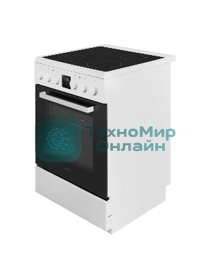 Плита электрическая Maunfeld MEC67CW08TD белый, конфорок 4 шт, духовка 59 л, 60 см x 85 см x 60 см