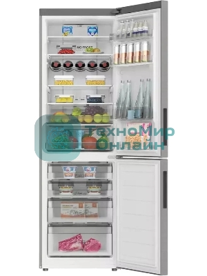 Холодильник Haier C2F636CXMVU1 нержавеющая сталь двухкамерный 256/108 л морозилка снизу, No Frost