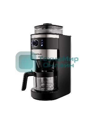 Кофеварка капельная Maunfeld MF-731BK черный, исп. кофе - зерновой/молотый, 0.83 л, 820 Вт.