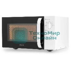 Микроволновая печь Hyundai HYM-M2023 белый/хром, 23 л, 800 Вт, переключатели - поворотный механизм