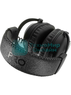 Гарнитура Logitech G PRO X чёрный, беспроводная, USB, подвижный микрофон, отсоединяемый кабель 2 м