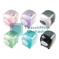 Точилка для карандашей ручная Deli Piggy E0557, 1 отверстие, пластик, ассорти, дисплей