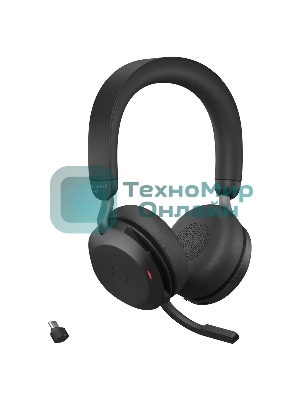 Гарнитура Jabra Evolve2 75 чёрный, беспроводная + проводная, Bluetooth, до 24 ч