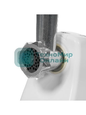 Мясорубка электрическая Ротор Экстра-Р ЭМШ 35/250-3 белый, 1500 Вт, 0.6 кг/мин, реверс, насадки - 4