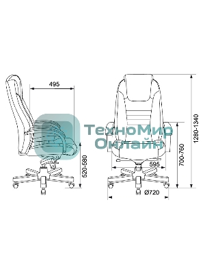 Кресло руководителя Бюрократ T-9923WALNUT/IVORY слоновая кость кожа крестовина дерево