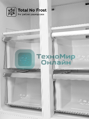 Холодильник LEX LCD432GrID серый трехкамерный 272/147л морозилка снизу