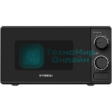 Микроволновая печь Hyundai HYM-M2096 черный, 20 л, 700 Вт, переключатели - поворотный механизм