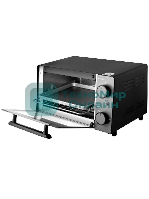 Мини-печь BRAYER BR2600 1200 Вт, 9 л, серебристый