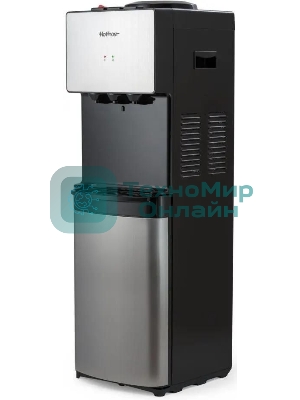 Кулер для воды Hotfrost V400BS, верхняя загрузка, нагрев 90 °С, охлаждение 10 °С, серебристый/черный