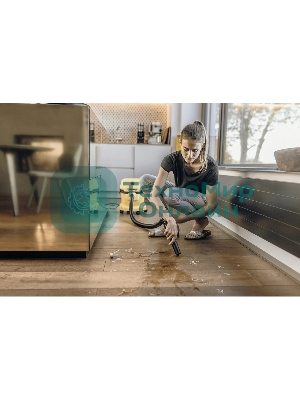 Строительный пылесос Karcher WD 2 Plus V-12/4/18 желтый, 1000 Вт, уборка сухая/сбор воды, пылесборник мешок/контейнер, 12 л