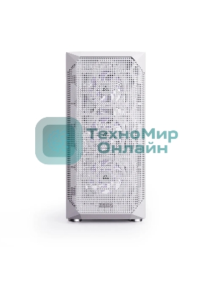 Компьютерный корпус ABR Quantum белый (1хUSB Type-C, 2хUSB 2.0, HD Audio, 4xRGb Fan, ATX, E-ATX)