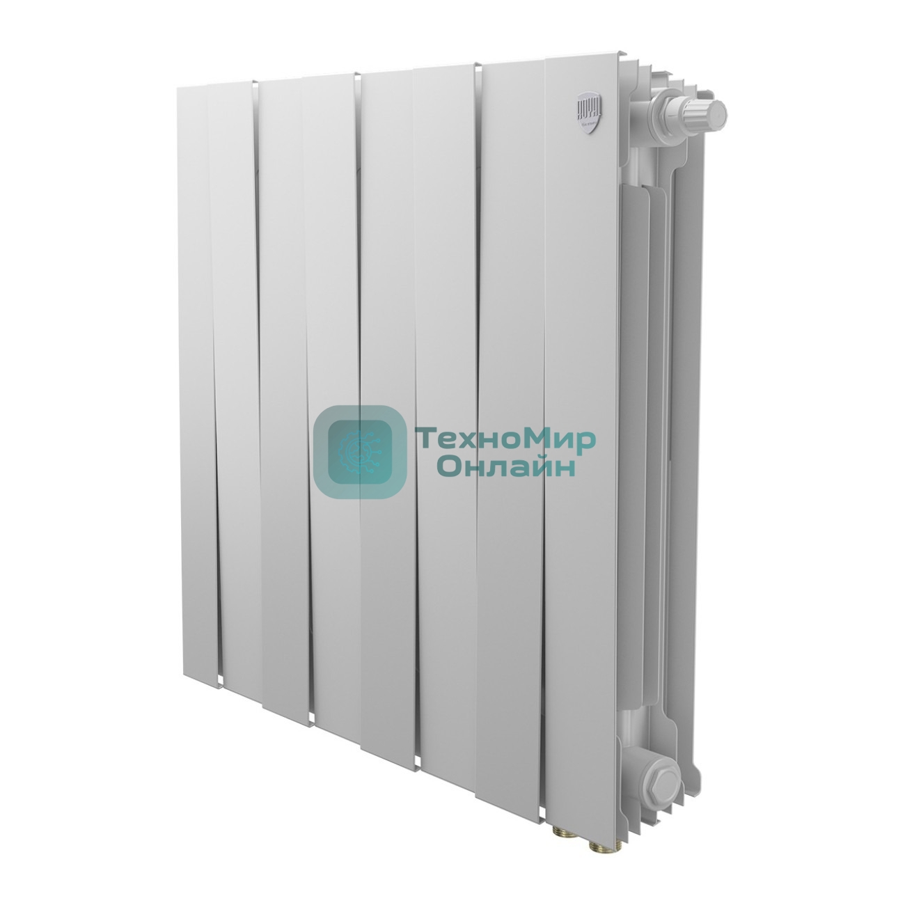 Радиатор биметаллический Royal Thermo PianoForte 500 белый VR80 - 8 секц.