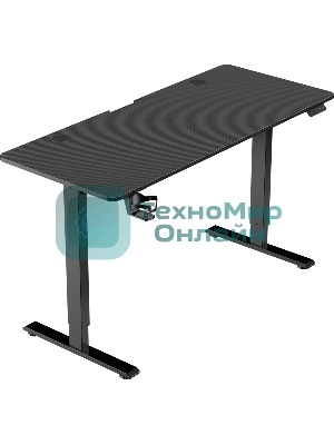 Стол игровой Defender компьютерный Erlong черн, 140x60, высота 72-117 см