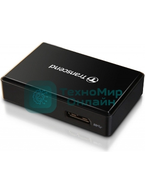 Кард-ридер Transcend RDF8/черный/SDXC,SDHC,microSDXC,microSDHC,CompactFlash,CompactFlash/USB 3.0/пластик