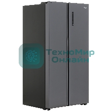 Холодильник Haier HRF-600DM7RU серебристый двухкамерный 388/210л морозилка сбоку, No Frost, Side by Side