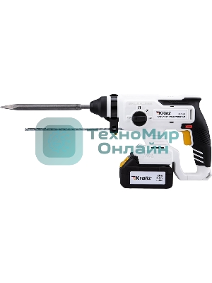 Перфоратор Kranz KR-PT-120, SDS-plus, 20 В, 2,2 Дж, от аккумулятора