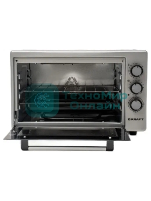 Мини-печь Kraft KF-MO 3200 GR (1 протвень+1 решетка)