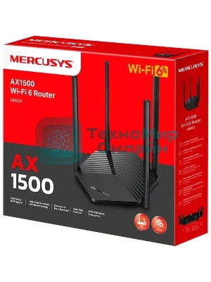 Двухдиапазонный Wi-Fi роутер Mercusys MR60X AX1500