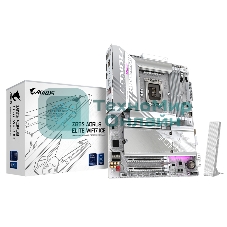Материнская плата Gigabyte Z890 AORUS ELITE WIFI7 ICE, LGA 1851, Intel Z890, 4xDDR5, 4xSATA, 4xM.2, 1xPCIe 5.0 x16, 2xPCIe 4.0 x4, 1xDP, 1xUSB-C (DP), 1x 2.5Gb LAN, 4xUSB-A 2.0, 3xUSB-A 3.2 Gen 1, 2xUSB-A 3.2 Gen 2, 1xUSB-C 3.2 Gen 2 (Thunderbolt 4), 2x3.5 мм, 7.1, ATX