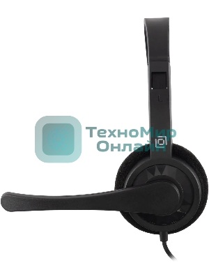 Гарнитура Oklick HS-M600 чёрный, проводная, 3.5 мм