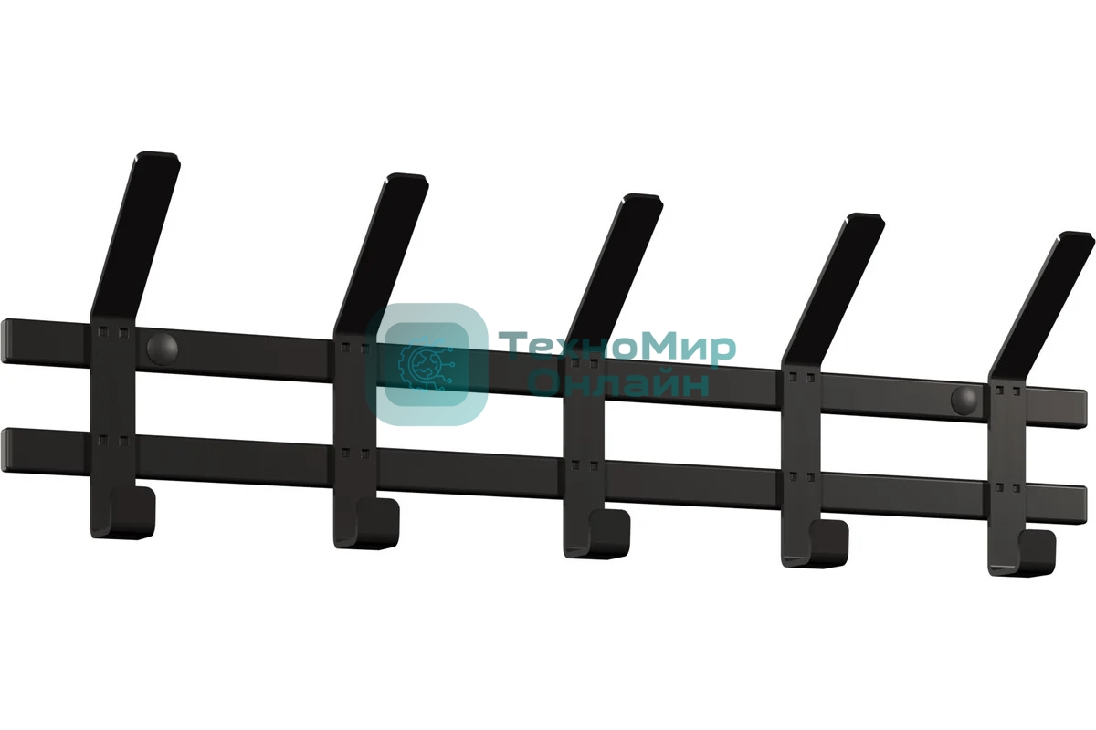 Вешалка настенная ЗМИ ТОРОНТО 5 черный ВНТ5 Ч