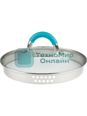 Кастрюля MALLONY BRAVO нержавеющая сталь, со стеклянной крышкой, 2,9 л, d-18