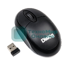 Мышь беспроводная Dialog Comfort MROC-10U черный, 1200 dpi, радиоканал, USB, кнопки - 3