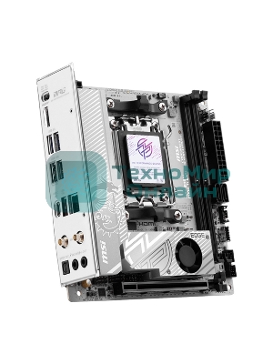 Материнская плата MSI MPG B850I EDGE TI WIFI, AM5, AMD B850, 2xDDR5, 2xSATA, 2xM.2, 1xPCIe 5.0 x16, 1xHDMI, 1x5Gb LAN, Wi-Fi 7, Bluetooth 5.4, 1xUSB-C 20Gbps, 3xUSB-A 10Gbps, 2xUSB-A 5Gbps, 2x3.5 мм, 7.1, Mini-ITX