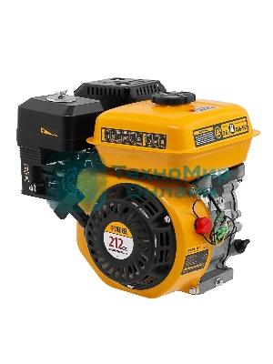 Двигатель бензиновый Denzel RX-17K, 7 л.с., 212 см3, горизонтальный вал шпонка 19 мм