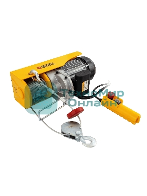 Тельфер электрический Denzel TF-1200, 1.2 т, 1800 Вт, высота 12 м, 8 м/мин