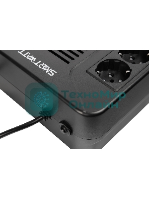 Источник бесперебойного питания SMARTWATT UPS SAFE PRO LCD 600 Line-interactive 600VA/360W Brick (Euro x8, USB, RJ11/RJ45 protection, LCD, 275x210x9