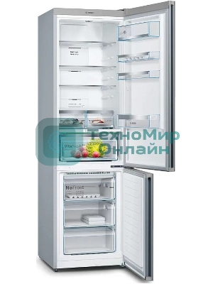 Холодильник Bosch KGN39LB30U черный двухкамерный 290/110л морозилка снизу, No Frost