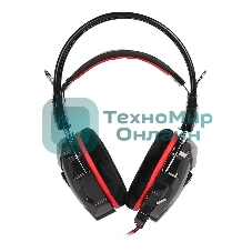 Гарнитура SmartBuy Snake чёрный-красный, проводная, 3.5 мм, подсветка