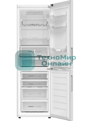 Холодильник Haier C4F637CWRGU1 белый двухкамерный 235/115л морозилка снизу, No Frost