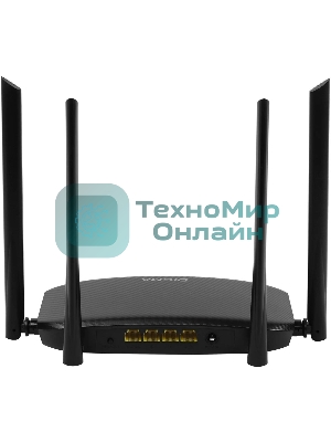 Роутер беспроводной Digma DWR-AC1201 AC1200 10/100BASE-TX черный (упак.:1шт)